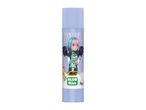 Light blue glue stick with an anime-style girl holding a green dragon plushie.