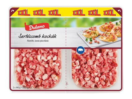 Sertéscombkockák