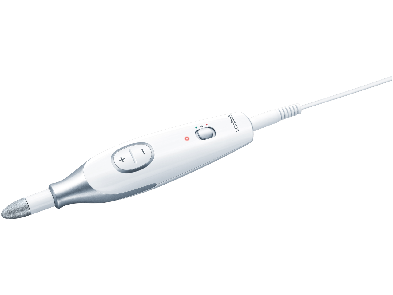 Sanitas set za manikuru/pedikuru s bijelim nastavkom i kabelom