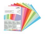 A stack of 200 A4 coloured paper sheets in 10 different colours, 80gsm.