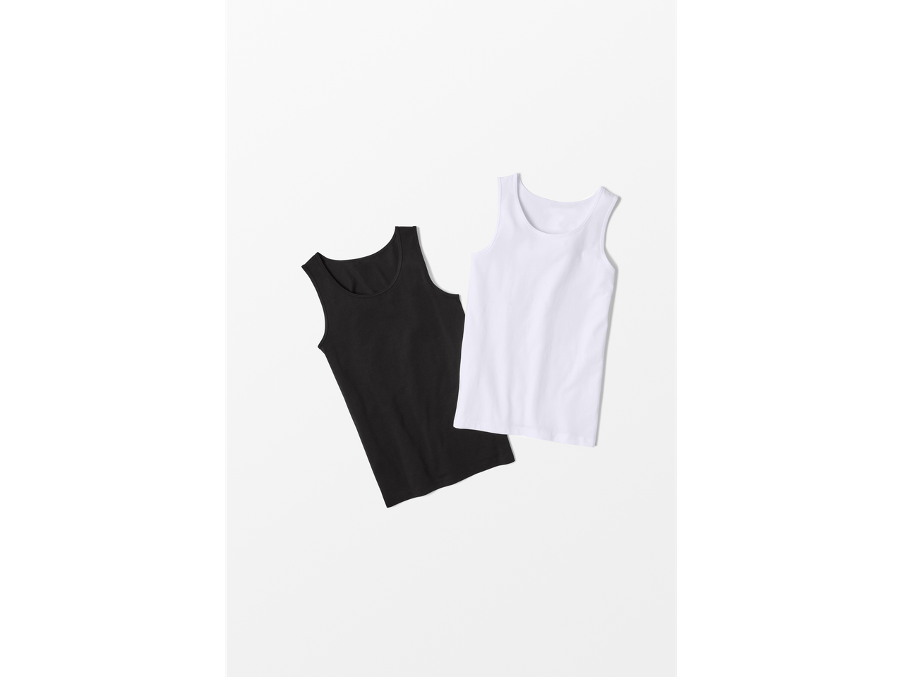 Esmara Kids Top: Dve dečije majice bez rukava, jedna crna i jedna bela