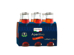 ITALIAMO Aperitivo Rosso: Șase sticle a câte 98 ml de aperitiv roșu italian într-un carton albastru.