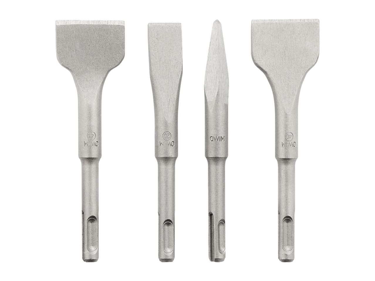 PARKSIDE SDS-Plus Short Chisel Set - 4 Pieces
