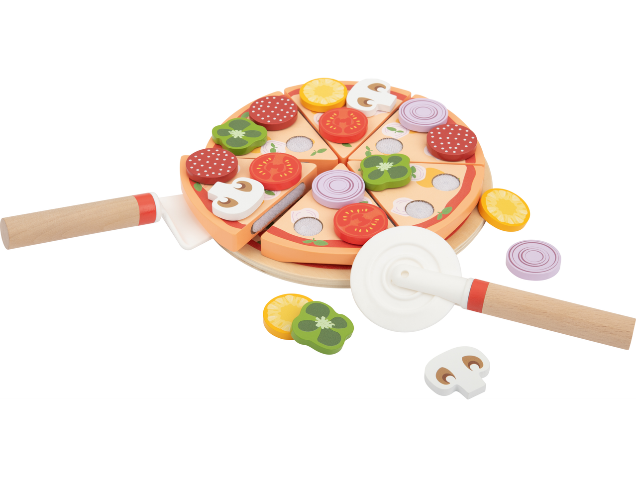 Set alimenti giocattolo in legno