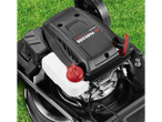 Parkside Performance® petrol lawnmower engine with fuel tank on grass
