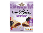 Crownfield Fruit Bakes, Forest Fruit flavor, with nutritional information and 8 bars.