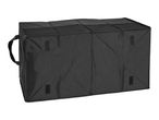 Black car boot organiser with handle and compartments