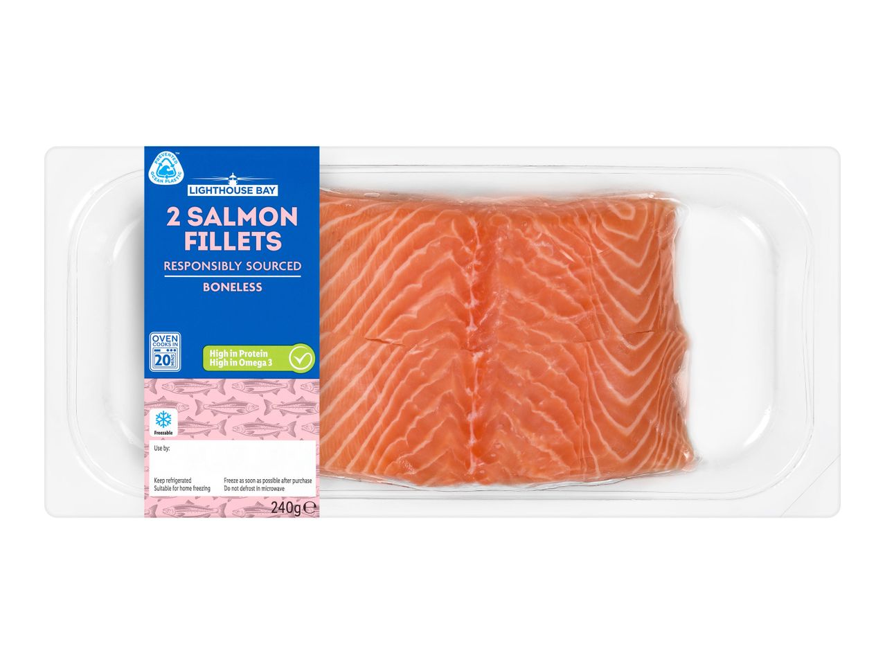 Go to full screen view: Lighthouse Bay 2 Salmon Fillets - Image 1