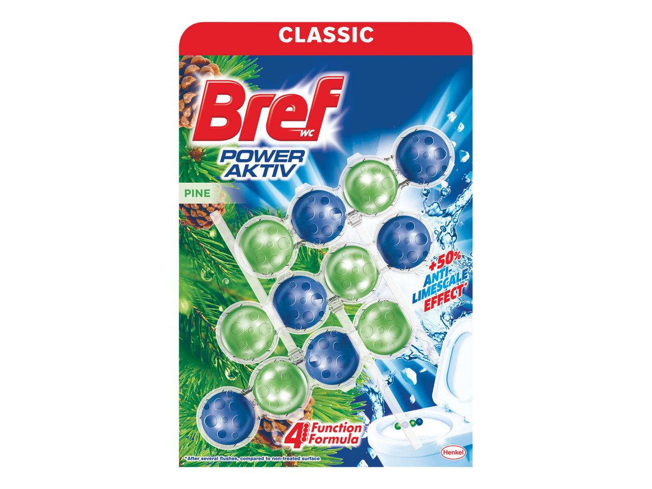 Bref Classic WC osvežilci v obliki kroglic.