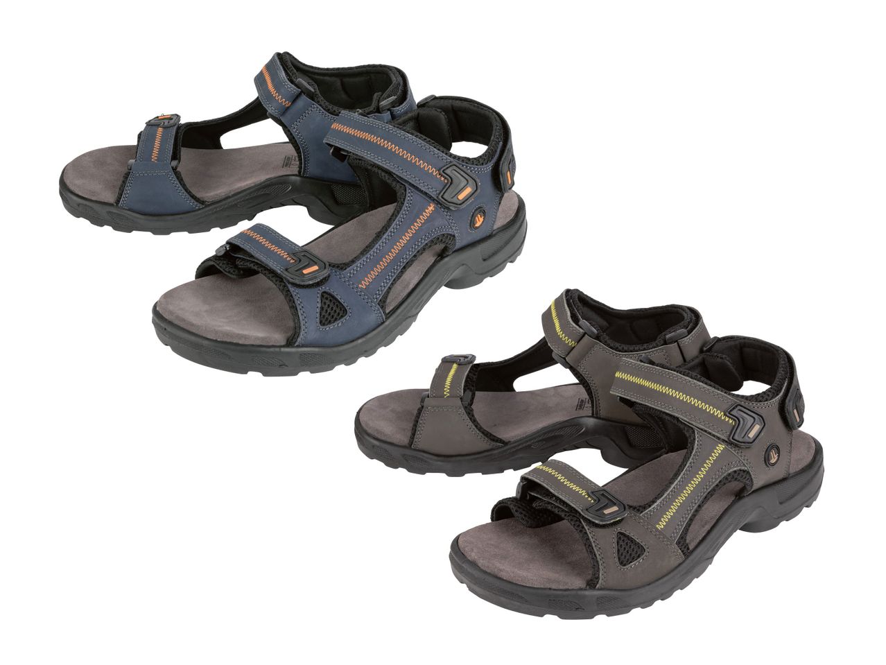 CRIVIT Herren Leder-Trekkingsandalen