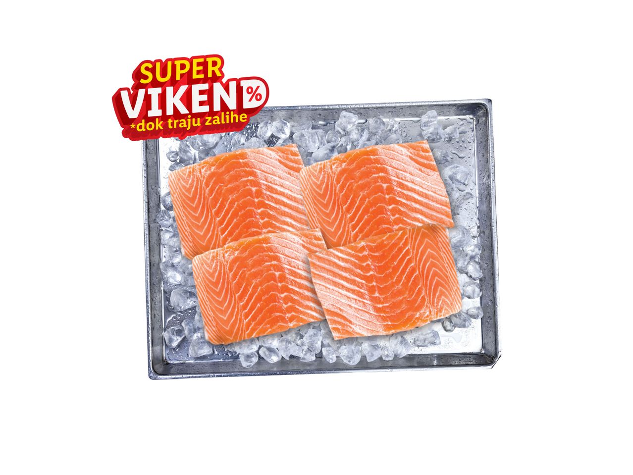 Četiri fileta lososa u pakovanju Super Vikend.