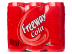 Zespak Freeway Cola blikjes.