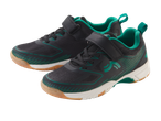Black and teal athletic shoes.