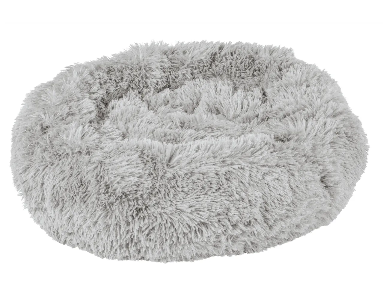 Zoofari® apvalus, pilkas, pūkuotas gyvūnų guolis