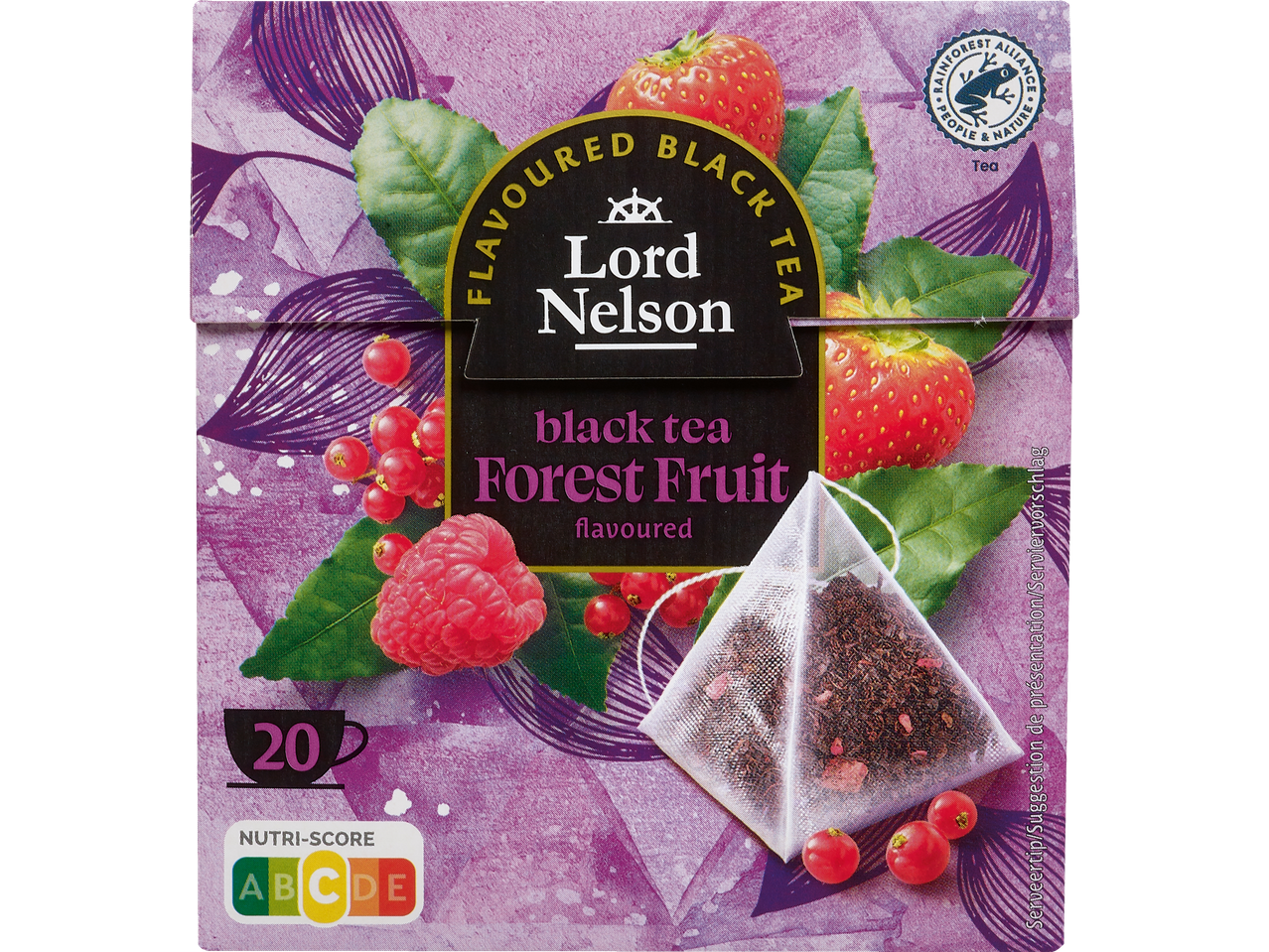 Thé noir Lord Nelson Fruits des Bois avec un Nutri-Score A