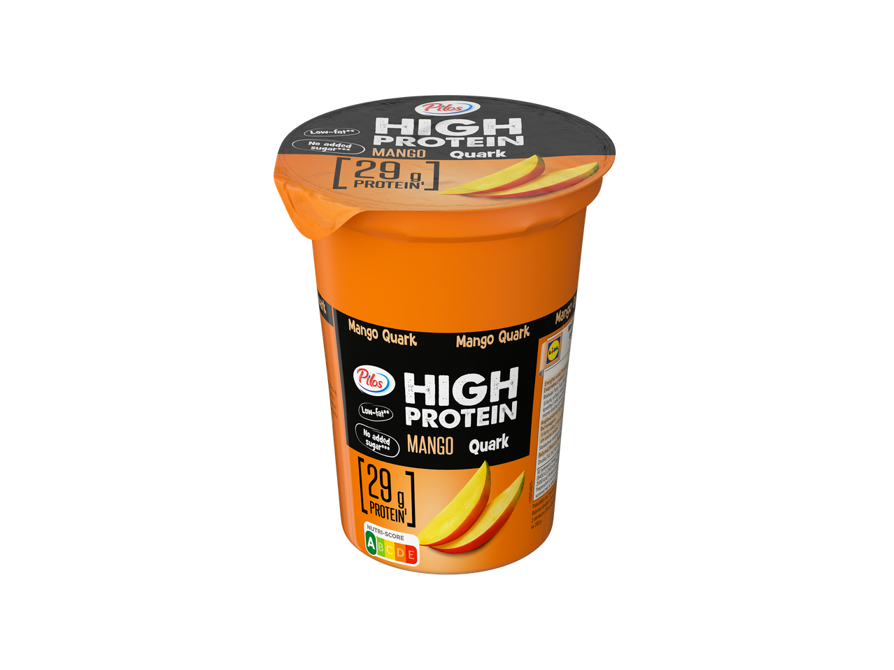 Pilos High Protein Mango Quark, нискомаслен, без добавена захар, 29г протеин.