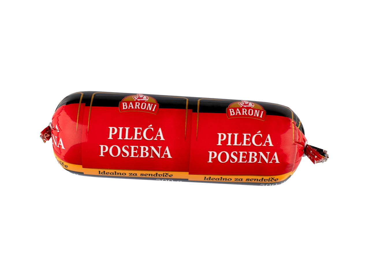 Pakovanje pileće posebne salame, idealno za sendviče.