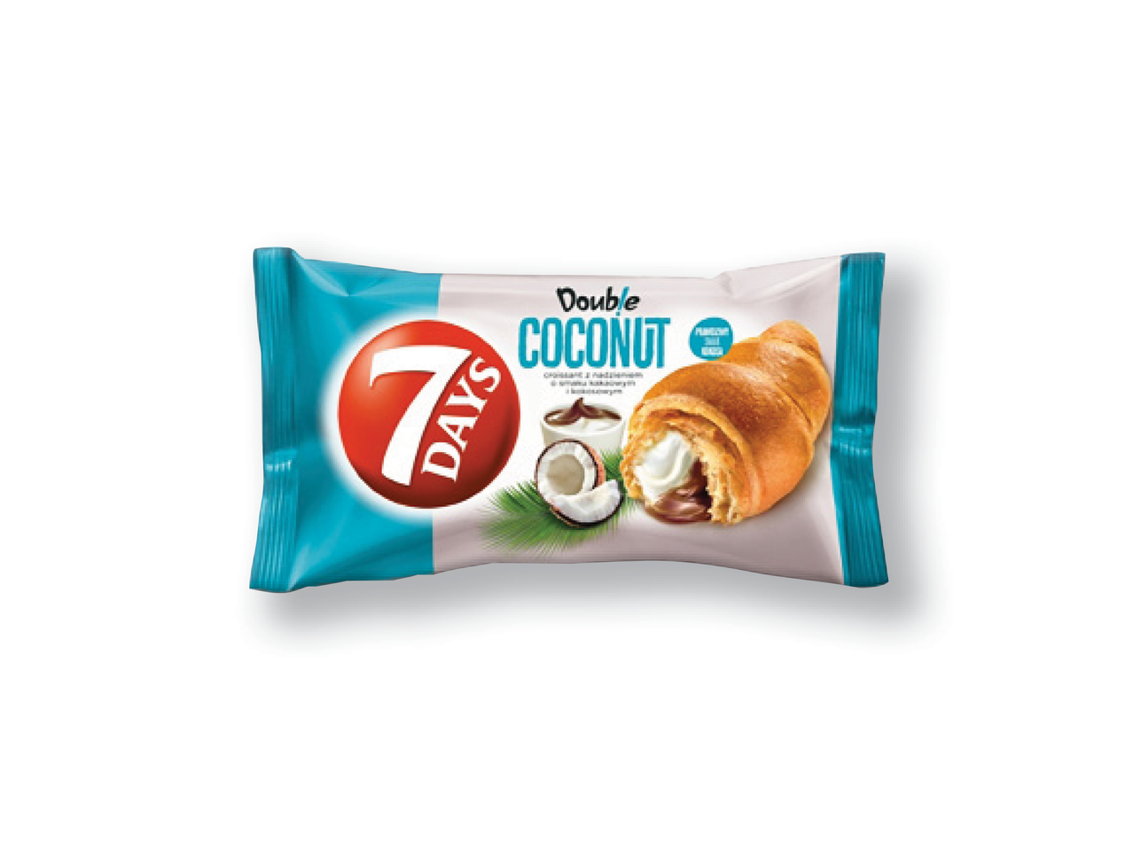 7 Days Double Coconut – bandelių pakuotė su kokosų įdaru.
