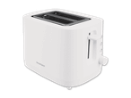 Ein weißer SilverCrest-Toaster mit zwei Schlitzen.