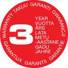 3 YEARS garantii