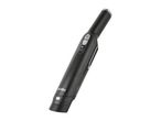 A black handheld vacuum cleaner.
