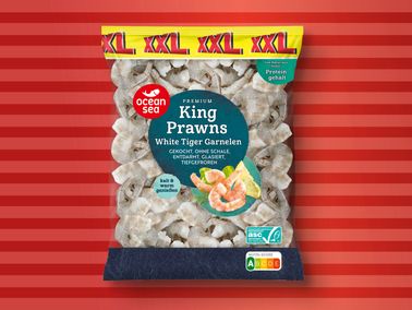 Ocean Sea ASC Premium King Prawns White Tiger Garnelen XXL