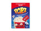 Pakke med mikrobølgepopcorn med salt, der lover gode oplevelser.