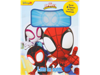 Spidey en Zijn Geweldige Vrienden boek met 4 figuren, met Spider-Man, Ghost-Spider en Miles Morales.