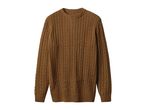 Brown cable knit sweater