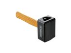 Un martello nero con manico in legno chiaro, con il marchio Parkside.
