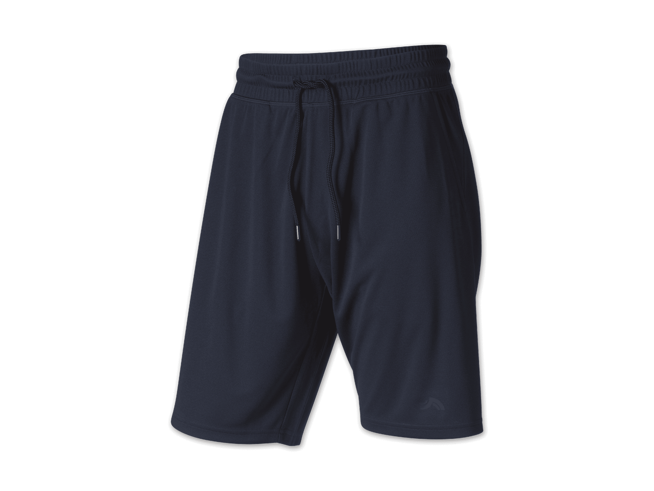 Dunkelblaue Herren-Sportshorts mit Kordelzug