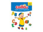 Children's early learning book featuring a cartoon character, letters, and numbers.