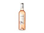 En flaske rosévin med en hvid etiket, der viser et træ og teksten 'Coteaux d'Aix en Provence 2019'.