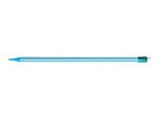 A light blue pencil with a teal eraser.