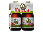 Quatro garrafas de cerveja Piraat Triple Hop.
