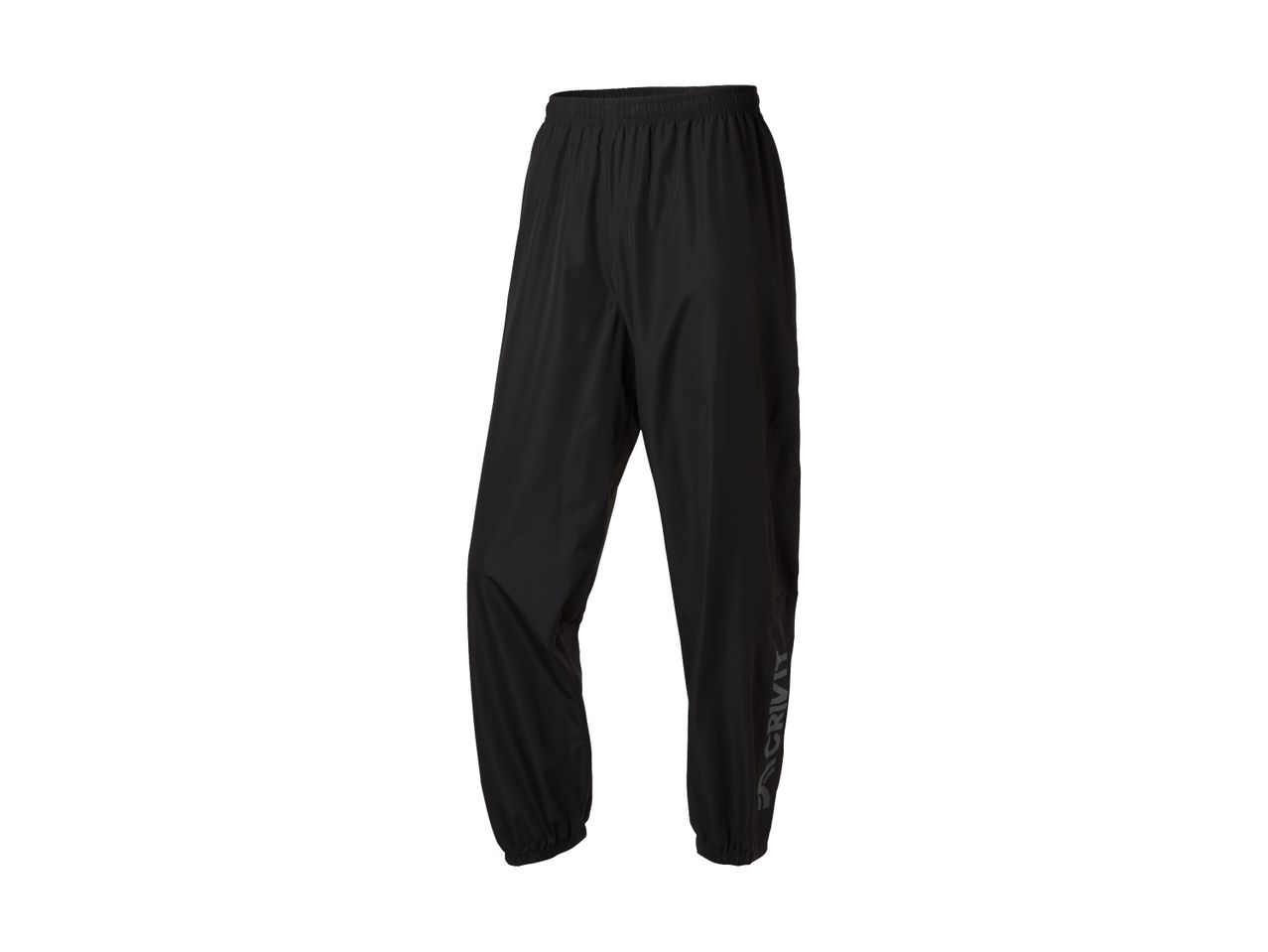 Pantalon de pluie noir Endura, parfait pour les activités de plein air.