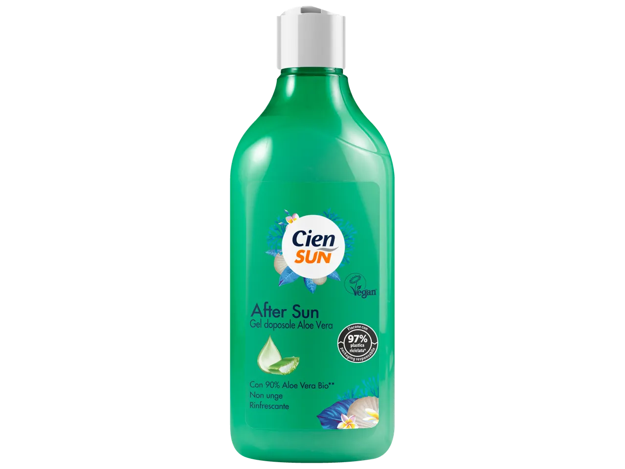 Gel Cien Sun after sun cu 90% aloe vera bio.