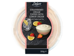 Cremă de căpșuni Deluxe, cu cremă de lămâie (350g)