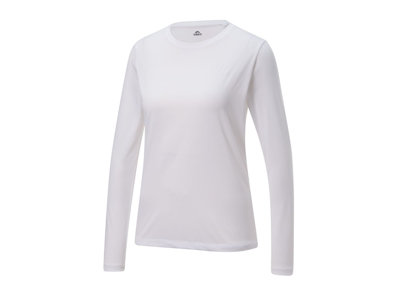 CRIVIT Ladies’ White Long Sleeve Sports Top