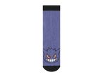 Gengar Pokémon crew socks in purple with black cuffs.