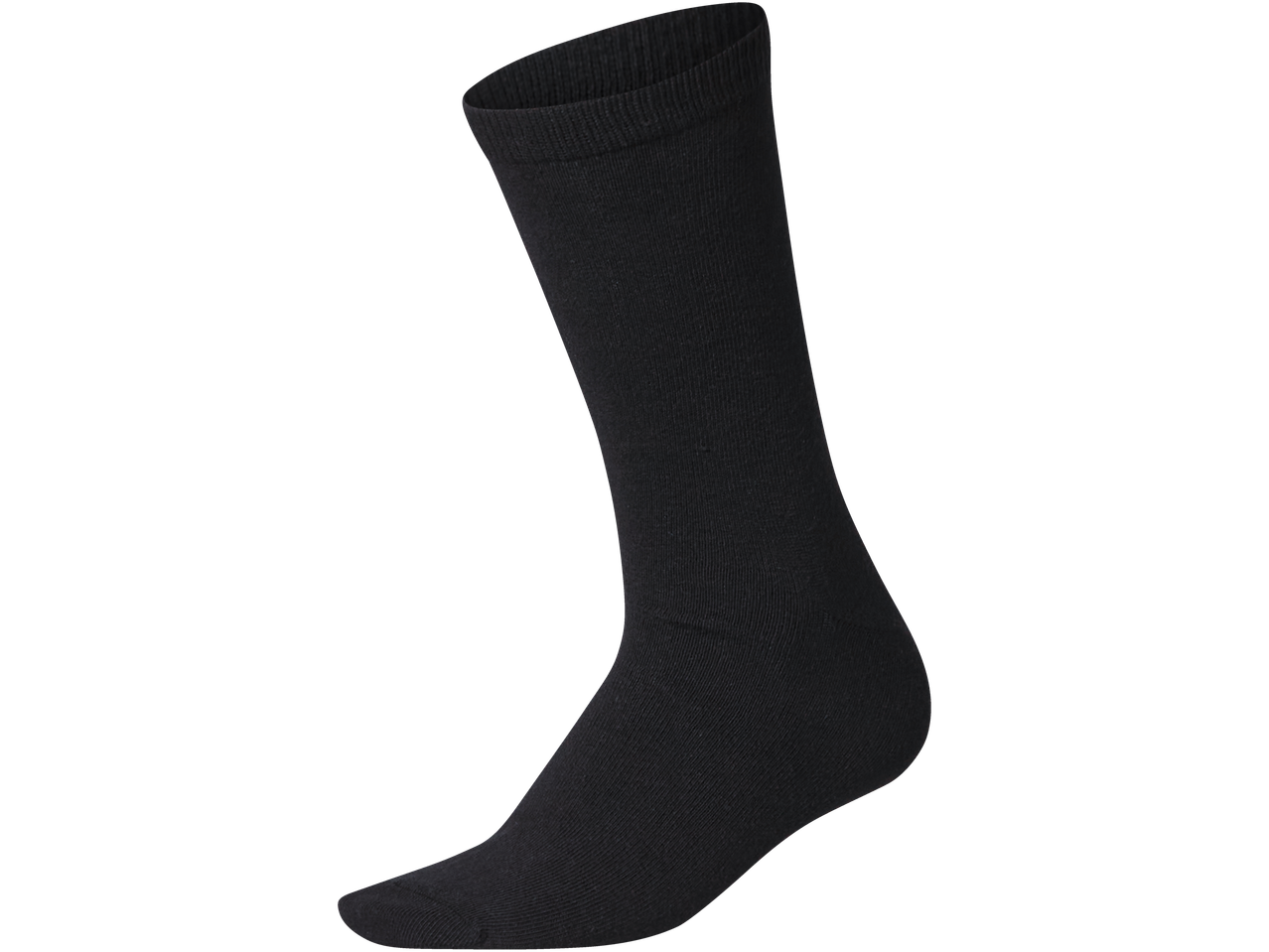 Melna zeķe uz melna fona