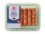 Pakke med danske grillsticks med bacon og ost, 360 g.
