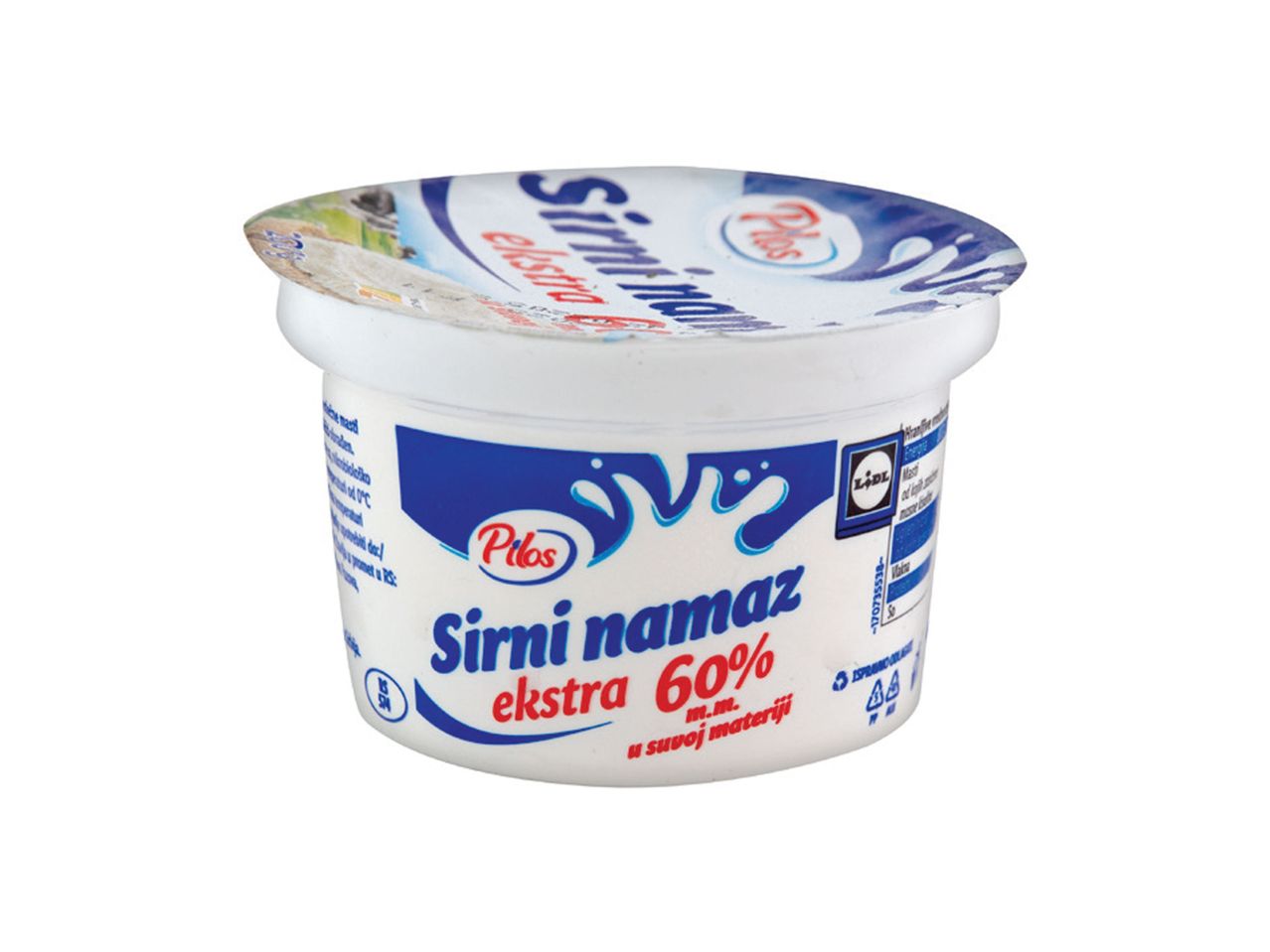 Pilos Sirni namaz ekstra 60% u Lidlovom pakovanju.