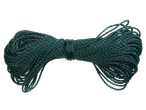 Dark green twisted rope, likely for a balcony or fence privacy screen.