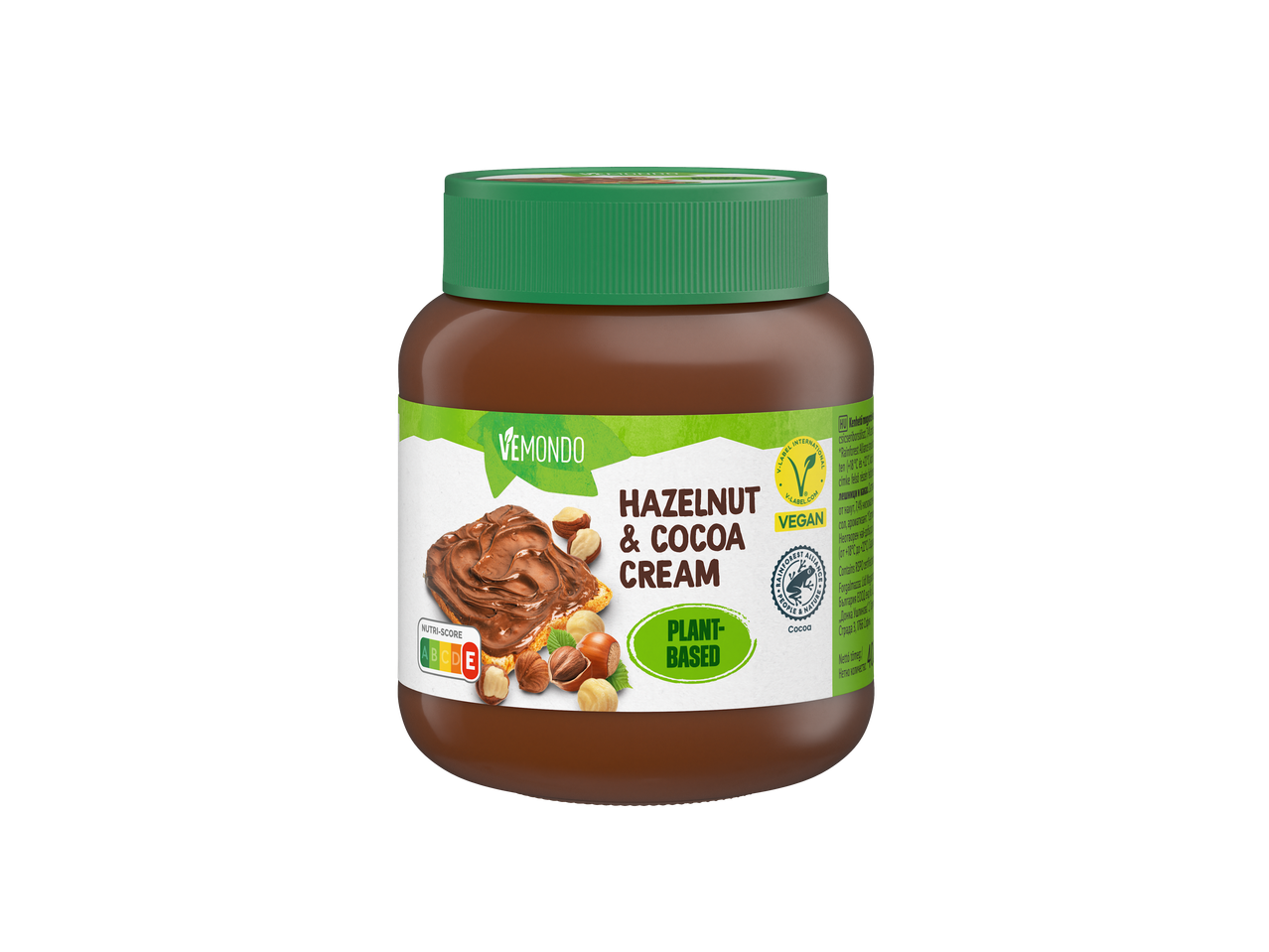 Vemondo mogyorós-kakaós krém, növényi alapú és vegán