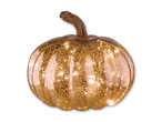Goldener Kürbis mit Lichterkette
