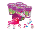CRAZE Magic Slime ar pārsteigumu: septiņi trauki ar rozā gļotām un sešas vienradžu figūriņas.