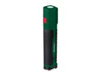 A green and black Parkside LED work light with a red button.