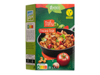 Vemondo Tofu Toscana Style csomagolás Nutri-Score A és vegán címkével.