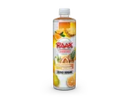 Raak multifruit siroop: sinaasappel, ananas, passievrucht, peer.  Zero sugar.